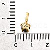 Brass Micro Pave Cubic Zirconia Charms KK-D356-05E-G-3