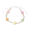 2Pcs 2 Colors Plastic Beads Braided Bead Bracelets BJEW-JB11784-3