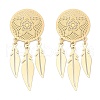 304 Stainless Steel Stud Earrings EJEW-U045-01G-2