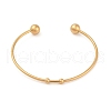Fashion 304 Stainless Steel Cuff Bangles Torque Bangles BJEW-H473-01G-5