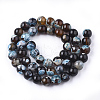 Natural Fire Crackle Agate Beads Strands G-S346-8mm-03-2