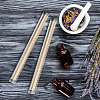 Acrylic Incense Storage Tube with Black Cap for Incense Sticks AJEW-WH0561-31-6
