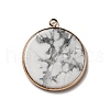 Natural Howlite Pendants G-A213-01G-05-1