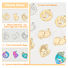 DICOSMETIC 18Pcs 9 Style 304 Stainless Steel Pendants STAS-DC0010-71-4