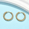 301 Stainless Steel Hoop Earrrings for Women EJEW-U066-05G-2