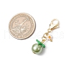 Tomato Glass Seed Beaded Pendant Decorations HJEW-MZ00264-01-3