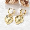 Brass Hoop Earrings Lead Free & Cadmium Free EJEW-R016-08G-01-1