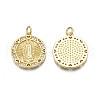 Brass Micro Pave Cubic Zirconia Pendants ZIRC-N039-227-2