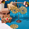 48Pcs 6 Styles Rack Plating Iron Filigree Joiners IFIN-TA0001-65-6