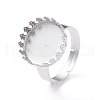 Adjustable 304 Stainless Steel Finger Rings Components STAS-WH0032-01A-2