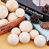 Natural Wooden Round Ball WOOD-PH0001-17-WH-6