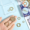 SUNNYCLUE 8Pcs 4 Styles Brass Twister Clasps KK-SC0005-68-3