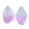 Two Tone Transparent Spray Painted Glass Pendants GLAA-T017-03B-B07-3