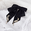 Polyester Ribbon Bowknot Brooch AJEW-WH0528-39B-4