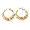 PVD Vacuum Plating 304 Stainless Steel Chunky Hoop Earrings for Women EJEW-U002-05G-1