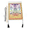 Chakra Cloth Wall Hanging Tapestry HJEW-M003-03B-4