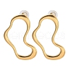 304 Stainless Steel Stud Earrings EJEW-U060-02B-G-4