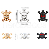 CHGCRAFT 30Pcs 3 Colors Alloy Rhinestone Pendants FIND-CA0007-53-2