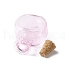 Flat Round Miniature Glass Bottles GLAA-H019-05G-3