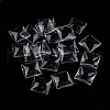 Transparent Glass Square Cabochons GGLA-A001-30mm-1