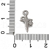 304 Stainless Steel Pendant Rhinestones Setting STAS-C119-20P-3