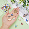 DICOSMETIC 30Pcs 5 Styles Alloy Enamel Pendants ENAM-DC0001-70-3