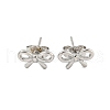 Non-Tarnish Ion Plating(IP) 304 Stainless Steel Stud Earrings EJEW-S223-02P-1