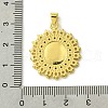 Brass Micro Pave Clear Cubic Zirconia Pendants KK-H472-49G-3