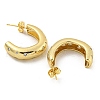 Rack Plating Brass Cubic Zirconia Stud Earrings EJEW-M247-24G-2