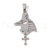Non-Tarnish 201 Stainless Steel Pendants STAS-A094-06P-1