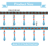 12M Polyester Fringe Lace Trims SRIB-WH0026-26B-2
