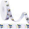 25 Yards Sport Ball Theme Printed Polyester Grosgrain Ribbon OCOR-WH20002-03B-03-1