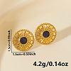 Geometric Stainless Steel Sun Stud Earrings EF1718-3-2