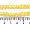 Baking Electroplate Glass Beads Strands DGLA-A039-J6MM-B23-4
