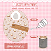 AHADERMAKER 4 Sets Acrylic Sew on Rhinestone DIY-GA0007-23-2