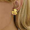 Fashionable Irregular Clover Stainless Steel Stud Earrings BM5388-3