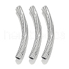 304 Stainless Steel Curved Tube Beads STAS-M071-03D-P-1