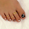 3Pcs 3 Styles Brass Knot Open Cuff Toe Rings for Daily GY1534-2