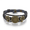 Imitation Leather Bracelet Making MAK-R024-03-1