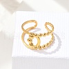 304 Stainless Stee Open Cuff Rings for Women RJEW-Q006-03G-G-5