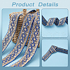Rhombus Pattern Polyester Ribbon with Paillette OCOR-WH0047-49B-7