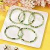 Natural Australia Jade/Chrysoprase Beads Stretch Bracelets for Men Women BJEW-L171-03B-3