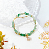 Olycraft 2 Strands Natural Aventurine Chip Bead Strands G-OC0002-41-5