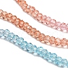 Transparent Painted Glass Beads Strands X1-DGLA-A034-T2mm-A19-4