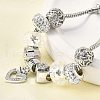 Alloy European Beads Charm Bracelets BJEW-F495-21P-5