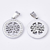 201 Stainless Steel Pendants STAS-N089-45P-2