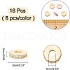 Brass Micro Pave Cubic Zirconia Bead Spacers ZIRC-NB0001-38-6