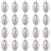 SUNNYCLUE 20Pcs Electroplated Natural Cowrie Shell Pendants SHEL-SC0001-30-1