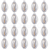 SUNNYCLUE 20Pcs Electroplated Natural Cowrie Shell Pendants SHEL-SC0001-30-1