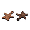 Natural Walnut Wood Pendants WOOD-T023-25-3